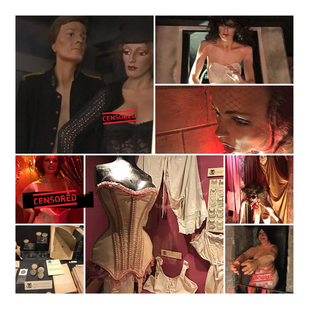 prostitute making display